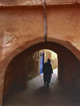 Man in Red Archway